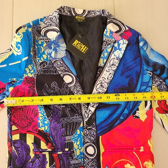 Rich Boys Luxury Satin Jacket Size 10/12. Formal or Holiday Jacket. - Picture 5 of 7